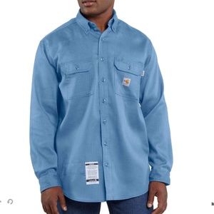 Carhartt flame resistant twill shirt Large